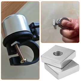 VGOL Set of 20 Square Nuts M8 Zinc Plated Steel T Nut 20mm x 20mm x 6mm Suitable for Equipment, Furniture, Construction, Electrical Appliances, Industrial Machinery