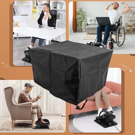 Under Desk Elliptical Machine Cover, Dust Proof Water Resistant Electric Ellipse Leg Exerciser Cover for Home Use, 420D Oxford Fabric with Easy Installation Foldable Storage