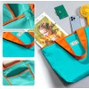 2 Piezas Bolsas de Compras Plegables,Bolsas Ecológicas Reutilizables,Bolsa Viaje Plegable