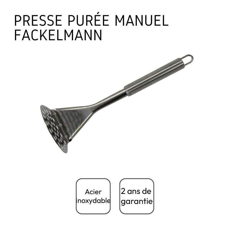 Fackelmann Elemental Potato Press Strainer Stainless Steel Pipe Handle 29