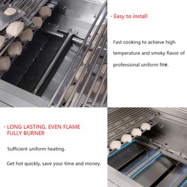 RJC32A RJC011P Grill Burner Replacement Parts for RCS Grill Parts RJC26A RJC32AL RJC40A RJC40AL Summerset Accessories Sizzler 26 Sizzler 32 Sizzler Pro 32 Burner Tube 4 Burner Parts 4 Pieces