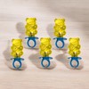 Sour Lemonade Teddy Pop Ring Lollipops - 40 Count -