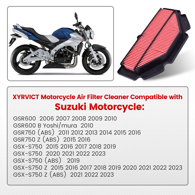 Air filter for Suzuki GSX-S750 2015 2016 2017 2018 2019