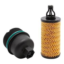 Hoypeyfiy Filtro de aceite y carcasa de filtro de aceite de repuesto para Maserati Ghibli Quattroporte Lavante V6 3.0L motor reemplaza 311401 298939 filtro