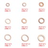 ZHUOYUE 200 Piece Flat Washer Copper Washer Drain Washer Gasket