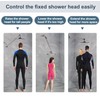 BRIGHT SHOWERS 15 Inch Extra Long Shower Head Extension Arm,