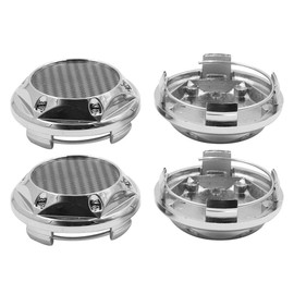 sourcing map Set of 4 Hub Caps 68 mm Universal Wheel Hub Caps Wheel Hub Caps for Car