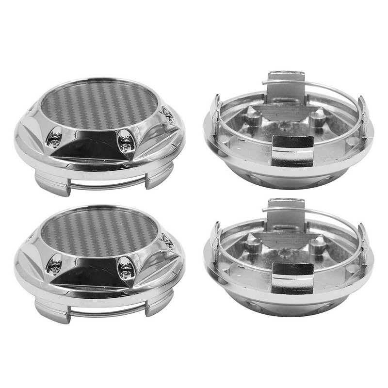 sourcing map Set of 4 Hub Caps 68 mm Universal