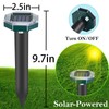 10 Pack Mole Repellent Solar Powered Snake Repellent for Yard-