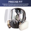 Vukehon 50 Pack Full Face Respirator Mask Peel Off Lens