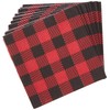 Unique Plaid Lumberjack Beverage Napkins - 5' x 5', 16