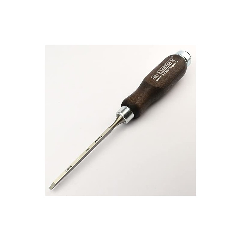 Narex Piercing Chisel - Flat with Dark Grip - 4