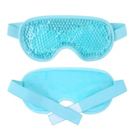 County Aqua Peas Cooling Gel Eye Mask - Cool/Warm Therapy - Perfect For Insomnia, Puffy Eyes & Dark Circles (Turqoise)