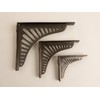 Antique Brass Sunrise Shelf Brackets | Heavy Duty Brackets for