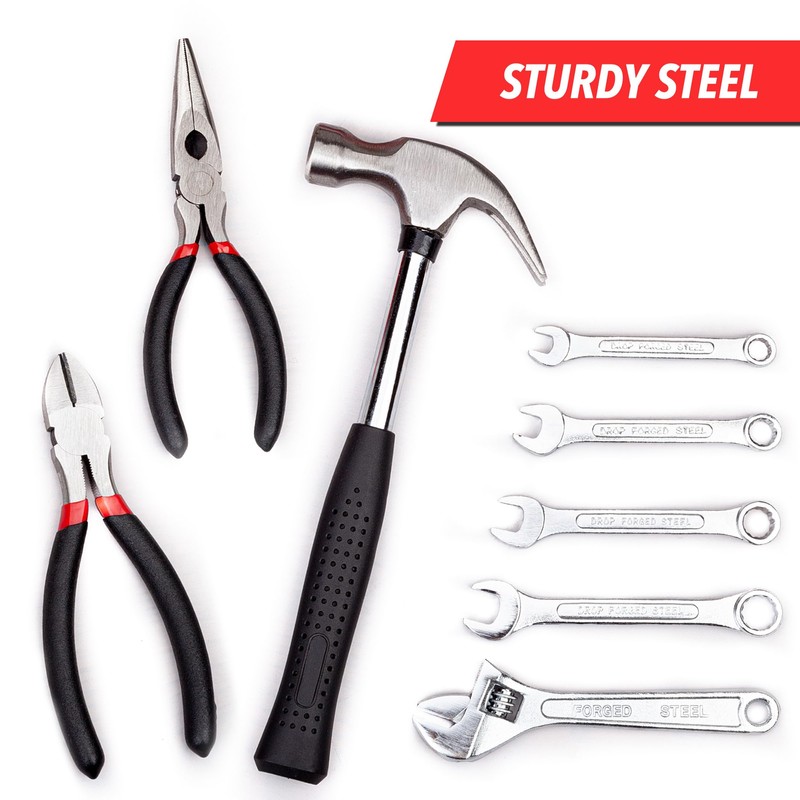 CARTMAN 136-Piece Tool Set General Household Hand Tool Kit with