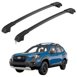 HmmtyRack Car Roof Rack Cross Bars Compatible with Subaru Forester Wilderness 2022-2024 with Lock, Aluminum Cross Bar for Rooftop Cargo Carrier Luggage Kayak Canoe Snowboard