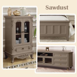 Jungarian Furniture Paint Kit 16oz with Tools - Water-based & Low Odor All-in-One No Sanding - Matte Finish Indoor Outdoor Wood Paint for Cabinets, Doors, Tables and Dressers - Sawdust