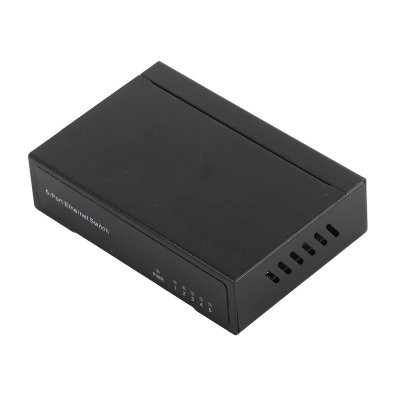 5 Port 10/100Mbps Ethernet Switch Plug and Play Unmanaged Home