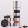 Manual Pepper Grinder Stainless Steel Multifunctional Compact Adjustable Spice Grinder