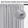 Grey Polyester Backdrop Curtains 20 ft x 10 ft Photography