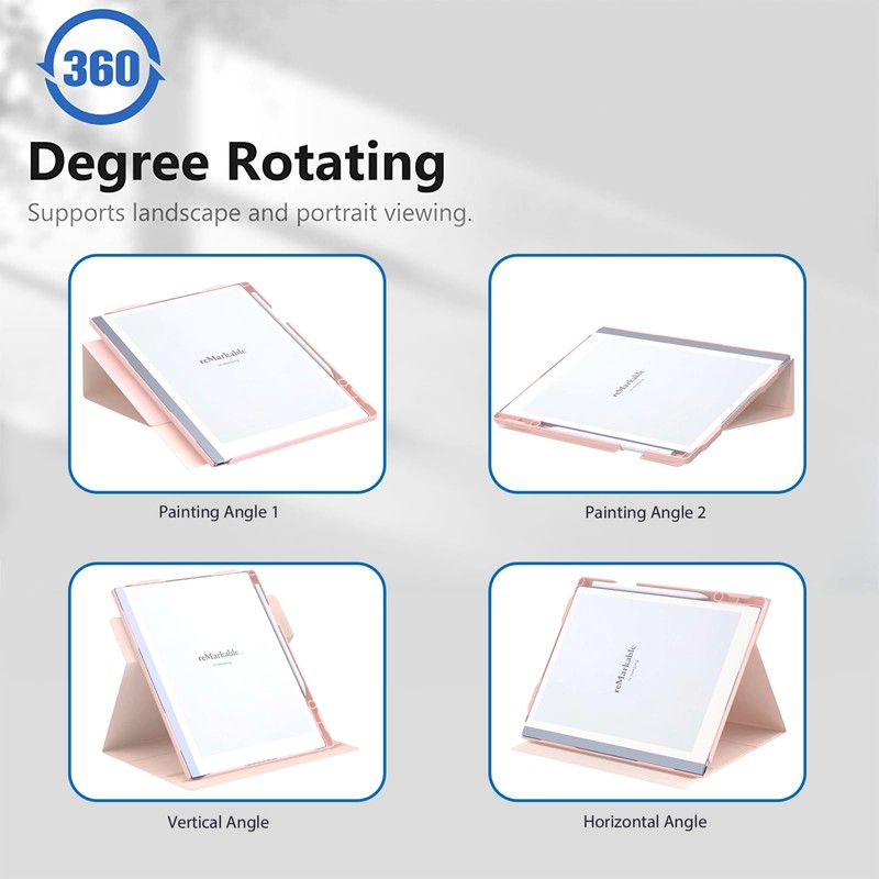 DONGZHU Case for Remarkable 2 Paper Tablet- Multi-Viewing Adjustable Folding