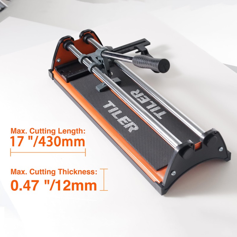 TILER 17 Inch Manual Tile Cutter, Professional Porcelain Ceramic Tile