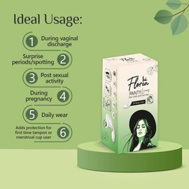 FLOREN Panty Liners | Curvy Design for Extra Comfort | Cottony-Soft Surface with 185mm Wide Optimal Coverage (50 Liners) - Pack of 2