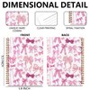 HZMLYDJ 2Pcs Spiral Notebook, Pink Bow College Ruled Spiral Notebook,