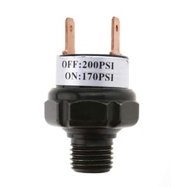 OTOTEC 170-200PSI Pressure Control Switch Air Pressure Switch Tank Mount Thread 1/4 NPT