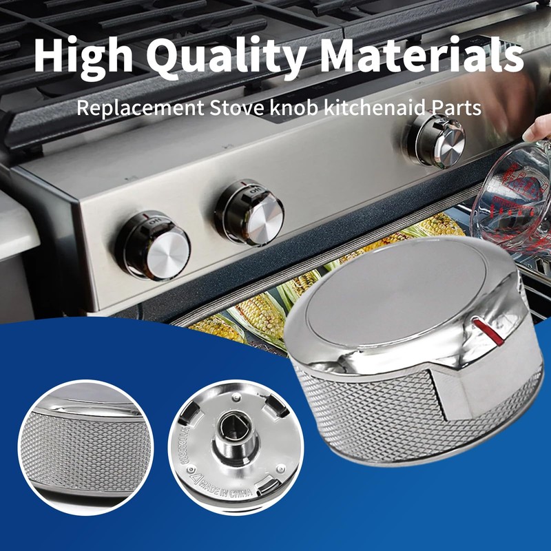 2Pack Stove Knob Gas Oven Range Control Assembly, Replacement for