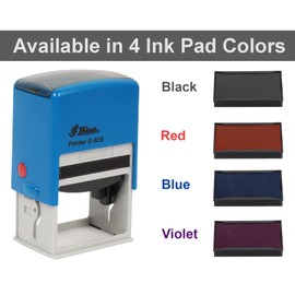 Printtoo Notary Stamp Self Inking Rubber Stamp Pre,Inked Office Stamp, Home Office Business Stationery, 41 x 24 mm, Violet