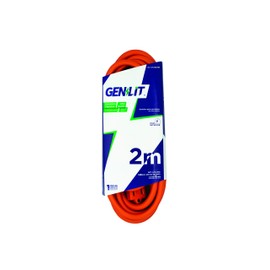 Genlit GL-XTUR2MN Extension Uso Rudo, color Naranja, 2 m