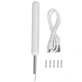 Ear Wax Removal Camera Remover Tool Kit Light Emitting Visible Endoscope Cleaner White