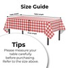 Red Gingham (Checkerboard) Vinyl Tablecloths - 54 In. X 108