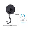 EGEN [Set of 2] Super Strong Magnetic Hooks, Vertical Load