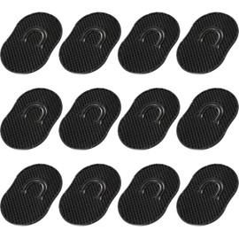 12 Packs Men's Hand Combs with Portable Soft Scalp Massage Brush for Hair, Travel, and Pets (Black, One Size)