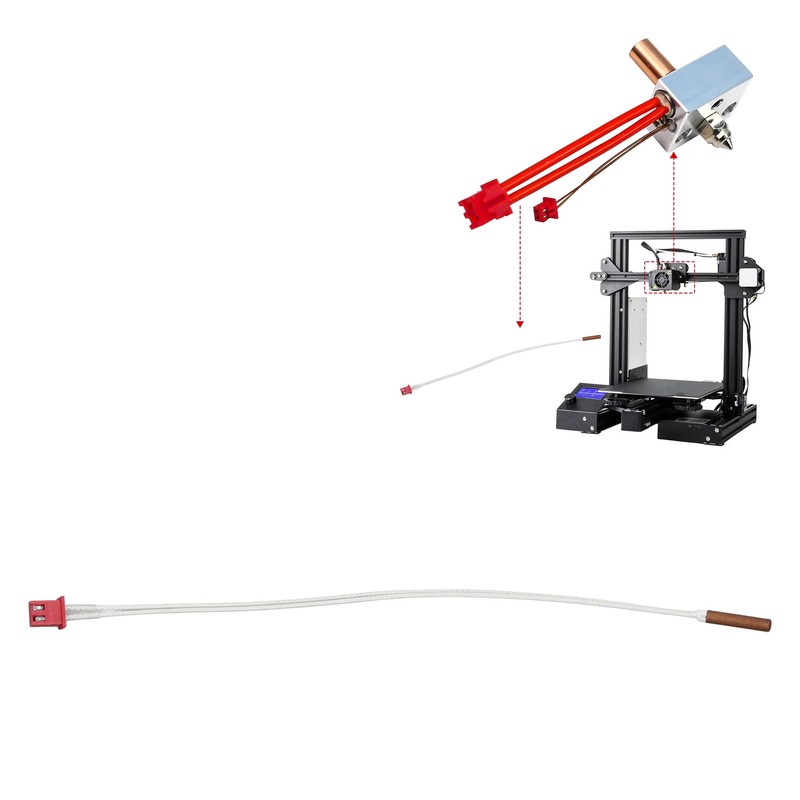 Platinum Resistance Temperature Sensor 450°C High Temperature Resistant 3D Printer