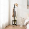 Yoobure Coat Rack Freestanding, Coat Tree with Umbrella Holder, Metal