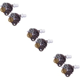 Beavorty 6 Pcs Punk Hairpin Steampunk French Hair Pin Barrettes for Hair Wedding Hair Accessories Decorative Hair Clips Accesorios Para Gotht Barrette Bride Accessories Alloy