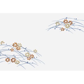 若泉 Lacquerware Washi Matte The 3 Equal Long Table Mat 花木 Series Dewy Grass (Drop Boys) Hand 100 Piece B – 25 – 82