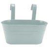 Hanging Flower Planter Iron Bucket Flower Pot Holder with Detachable