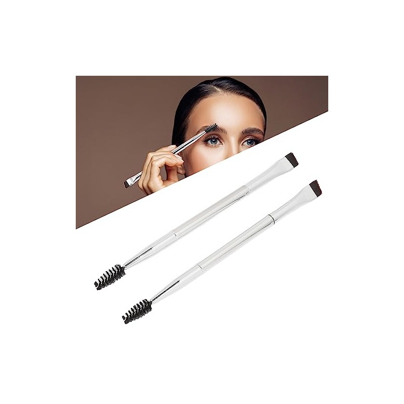 2 Piezas de Cepillo de Cejas de Doble Punta, Cepillo