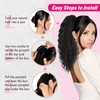 UAmy hair Long Black Drawstring Ponytail for Women 18inch Afro