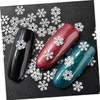 minkissy 1set Christmas Nail Art Decals White Snowflake Tree Design