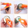 Gjinxi 4 PCS Plastic Bottle Cap Opener, 3 in 1