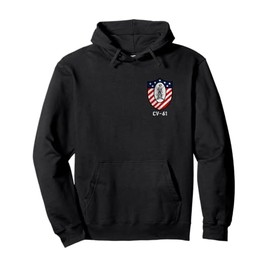 USS Ranger CV-61 Logo Aircraft Carrier Sailor Veteran Papa Pullover Hoodie