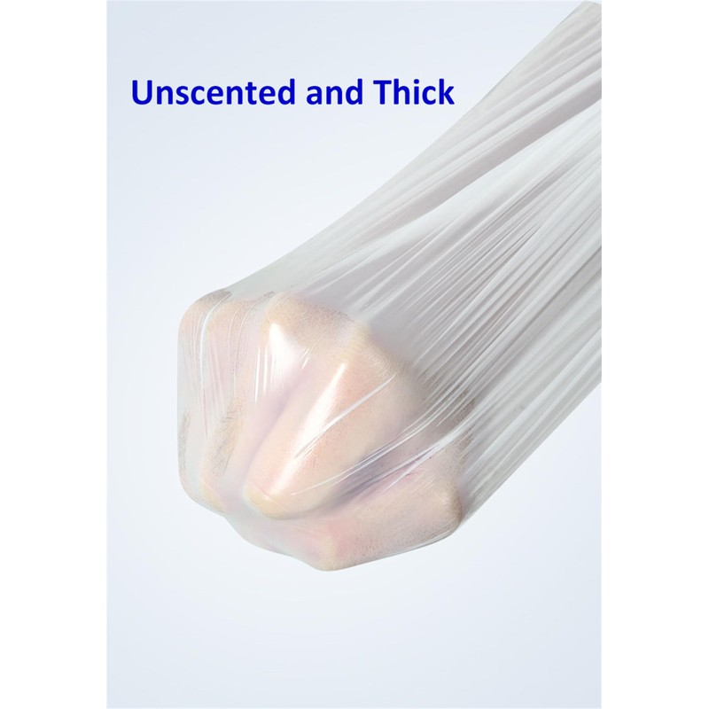 100pcs Small Tear-Free Drawstring Trash Bags 1.1 Mil 4 Gallon
