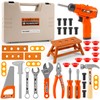 45Pcs Kids Tool Set with Electric Drill Toy and Portable