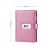 Lockable Notebook Refillable PU Leather Journals Password Planner Organizer A6