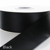 Satin Ribbon 50 yards Single Face Ribbon 1.5”:_Black